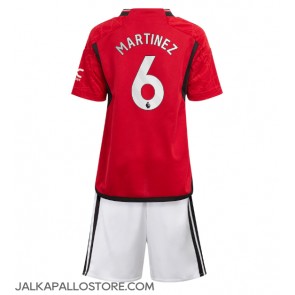 Manchester United Lisandro Martinez #6 Kotipaita Lapsille 2023-24 Lyhythihainen (+ shortsit)